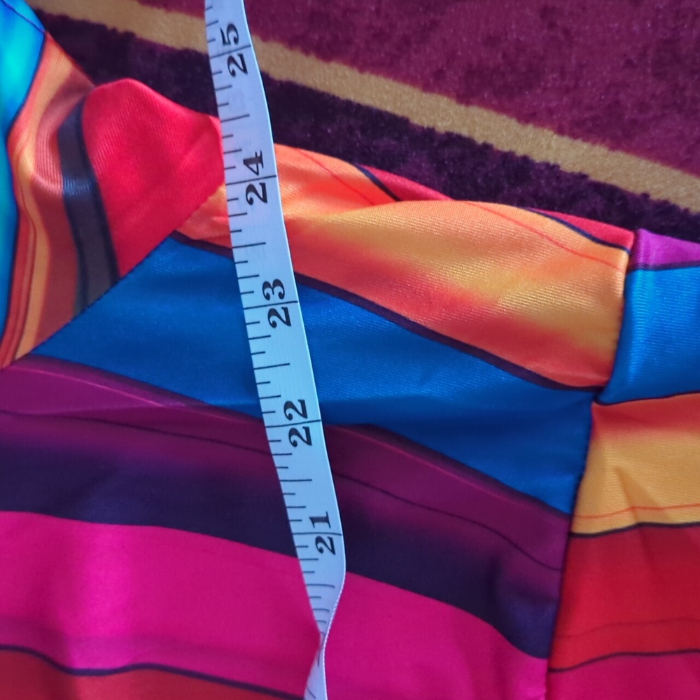 Colorful Striped Dress 5XL fits Like 22-24 - Picture 11 of 13